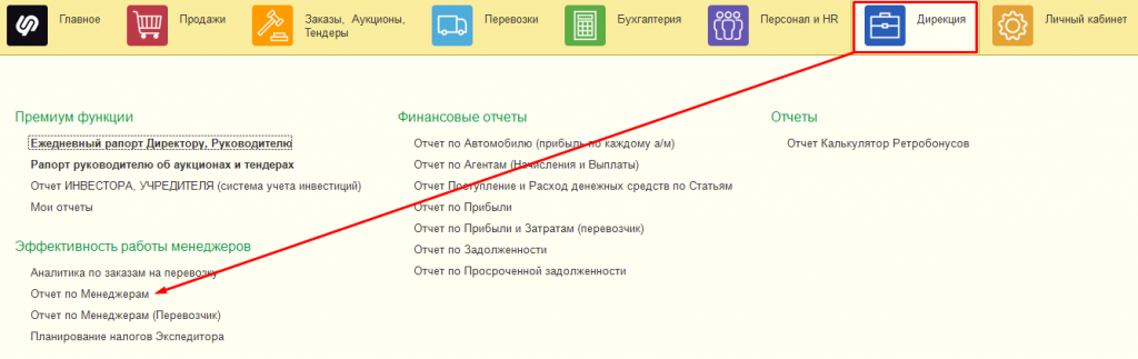 Отчет по менеджерам Отчет по менеджерам